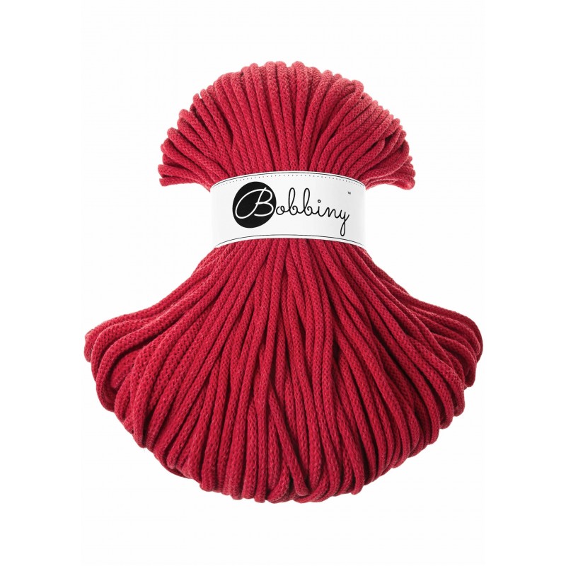 Classic Red - 3mm, 5mm & 9mm, Bobbiny Braided Cord