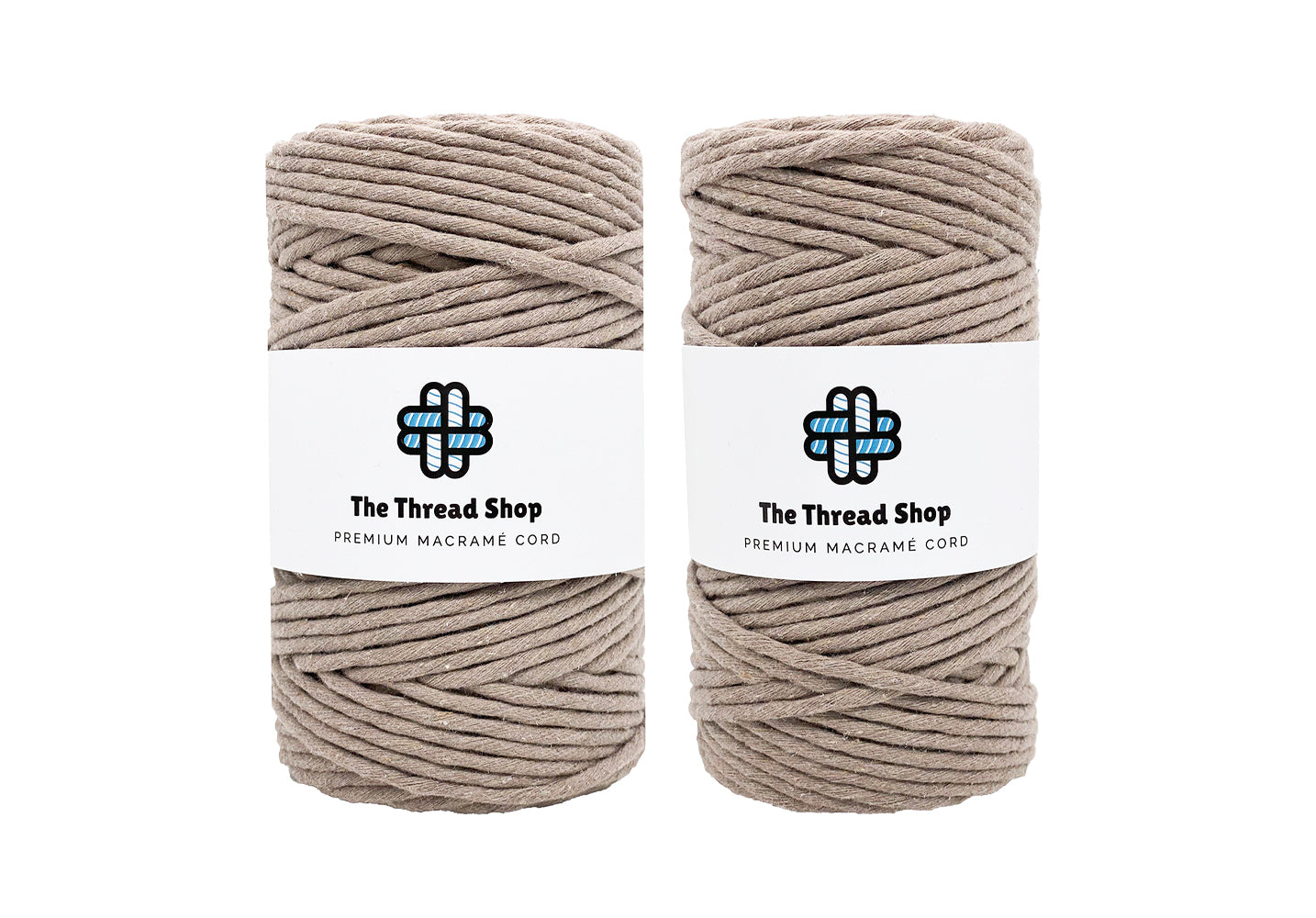 Coffee - 3mm & 5mm, Thread Shop Macramé Cord
