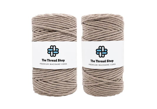 Coffee - 3mm & 5mm, Thread Shop Macramé Cord