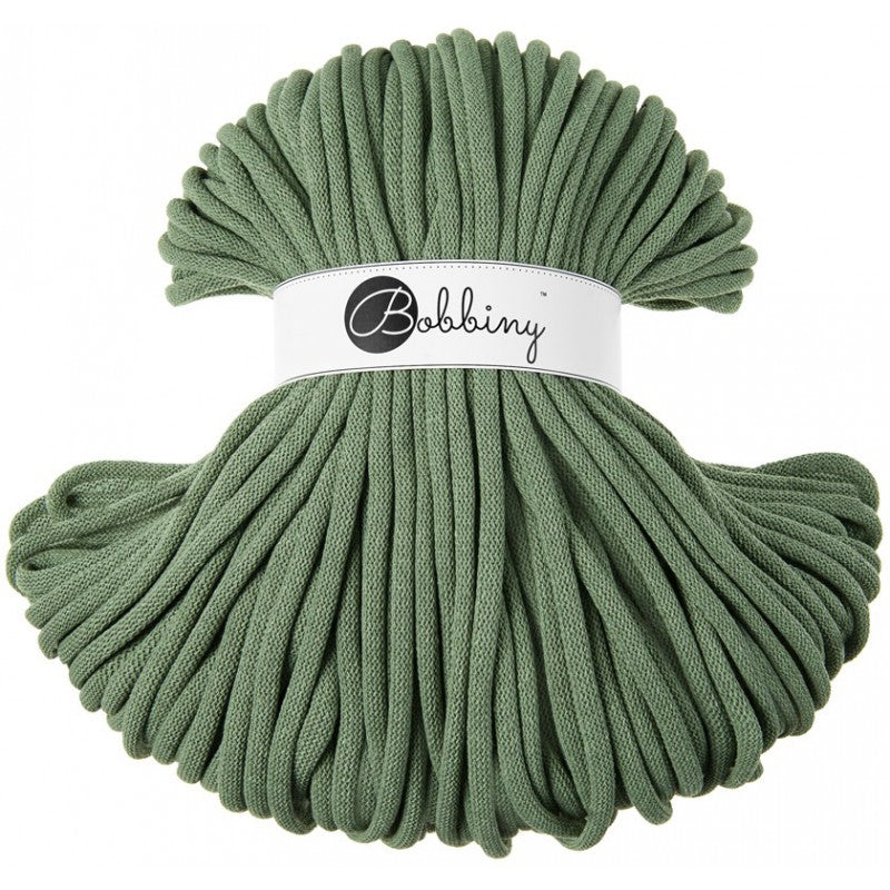 Eucalyptus Green - 3mm, 5mm & 9mm, Bobbiny Braided Cord