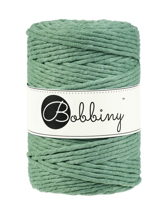 Eucalyptus Green - 1.5mm, 3mm & 5mm, Bobbiny Macrame Cord