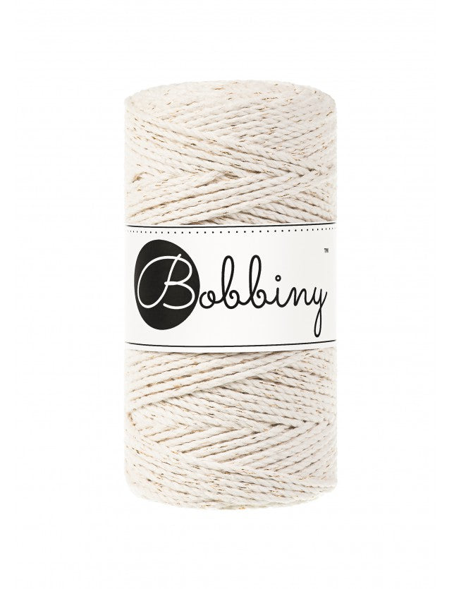 Golden Natural 3mm & 5mm 3PLY, Bobbiny Macramé Cord