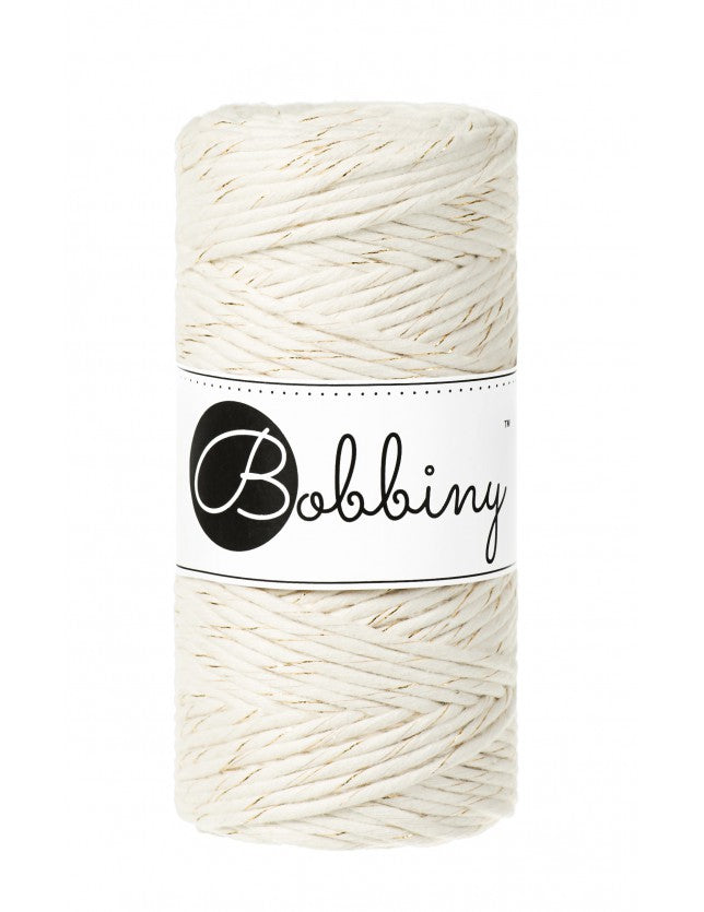 Golden Natural - 1.5mm, 3mm & 5mm, Bobbiny Macrame Cord