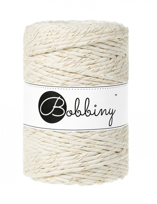 Golden Natural - 1.5mm, 3mm & 5mm, Bobbiny Macrame Cord