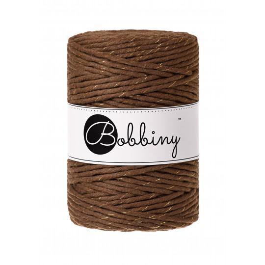 Golden Mocha Limited Edition 5mm, 100m Bobbiny Macramé Cord - The Thread Shop