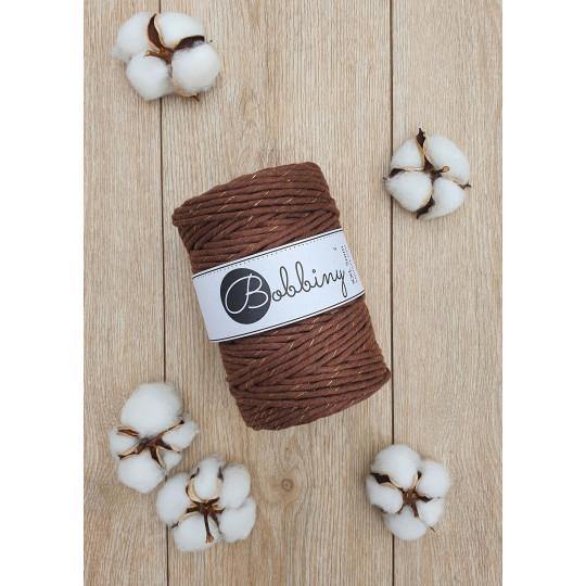 Golden Mocha Limited Edition 5mm, 100m Bobbiny Macramé Cord - The Thread Shop