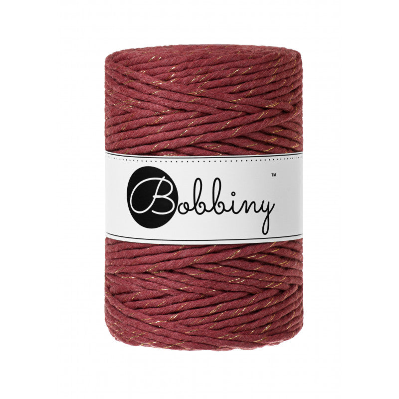Golden Wild Rose - 1.5mm, 3mm & 5mm, Bobbiny Macrame Cord