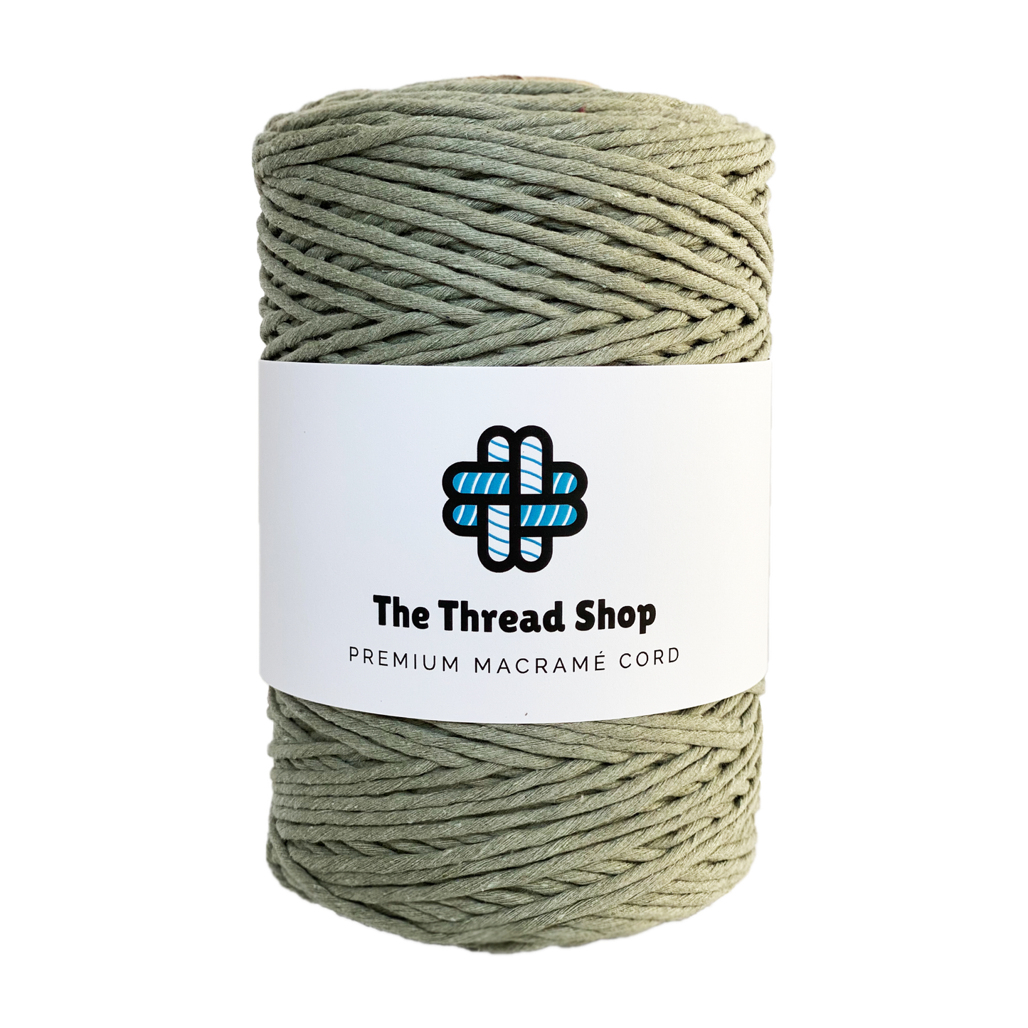 Light Sage & Green Lily - 4mm, Thread Shop Macramé Cord
