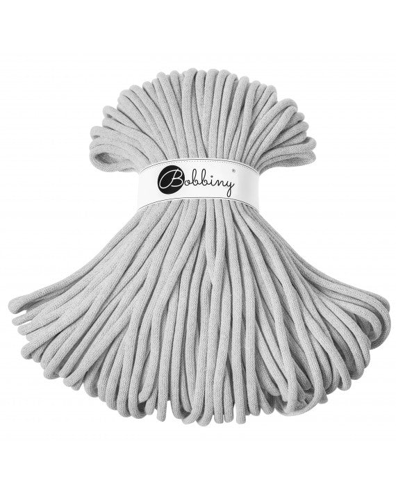 Light Grey - 3mm, 5mm & 9mm, Bobbiny Braided Cord