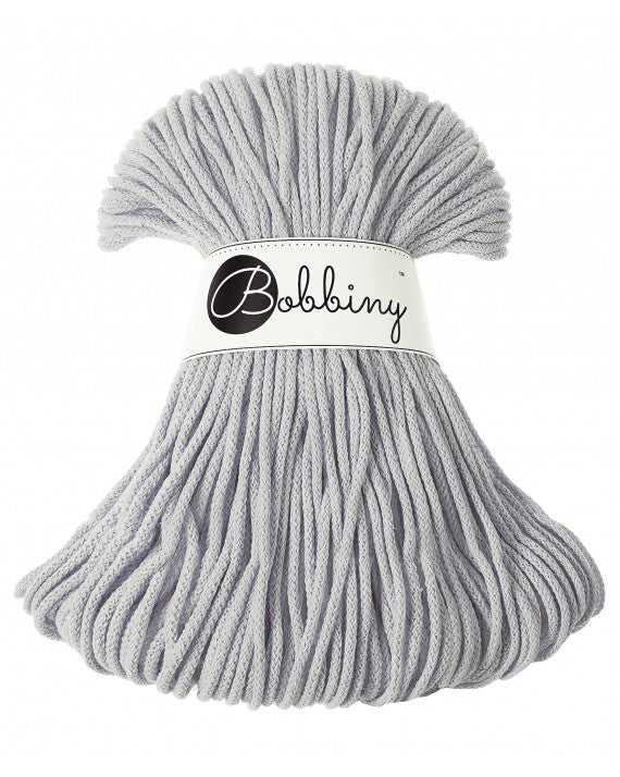 Light Grey - 3mm, 5mm & 9mm, Bobbiny Braided Cord