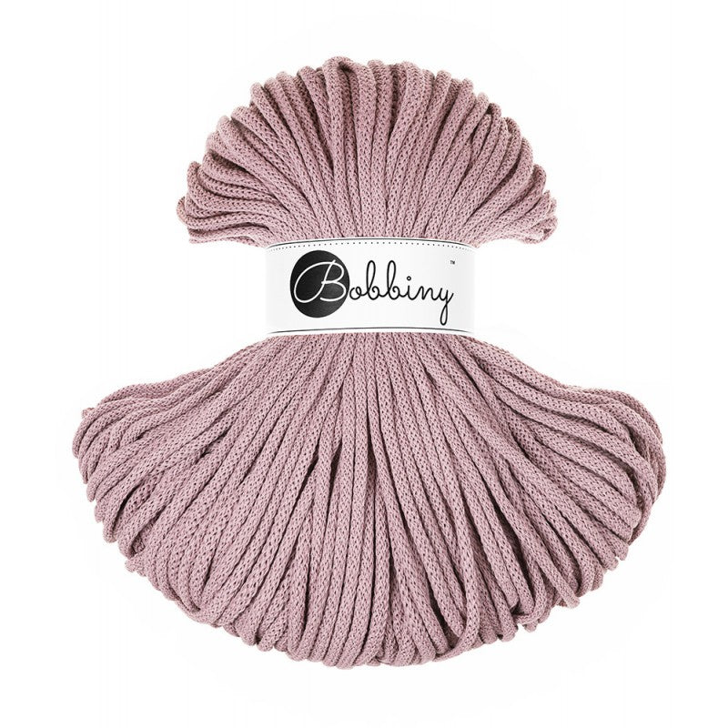 Mauve - 3mm, 5mm & 9mm, Bobbiny Braided Cord