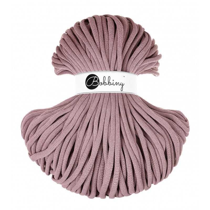 Mauve - 3mm, 5mm & 9mm, Bobbiny Braided Cord