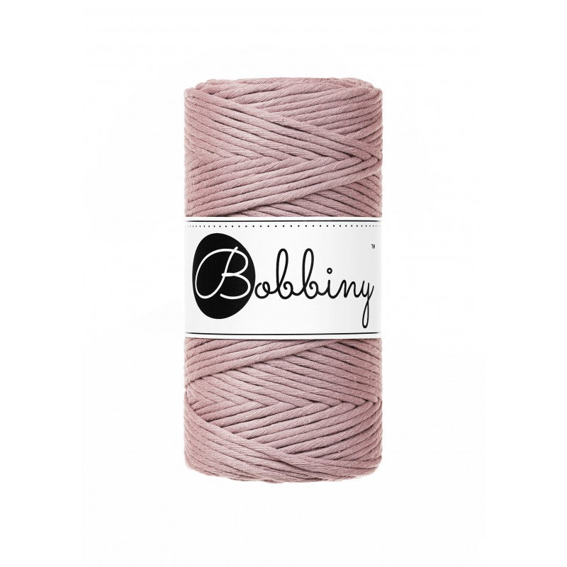Mauve - 1.5mm, 3mm & 5mm, Bobbiny Macrame Cord