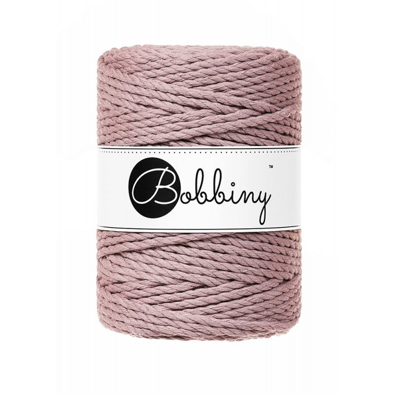 Mauve 3mm & 5mm 3PLY, Bobbiny Macramé Cord
