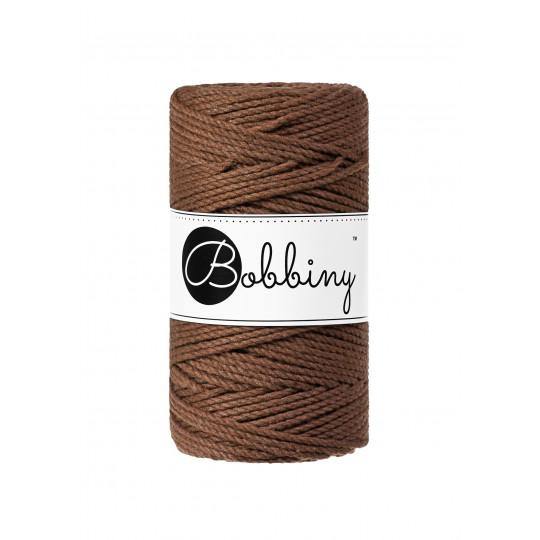 Mocha 3PLY 3mm, 100m Bobbiny Macramé Cord - The Thread Shop
