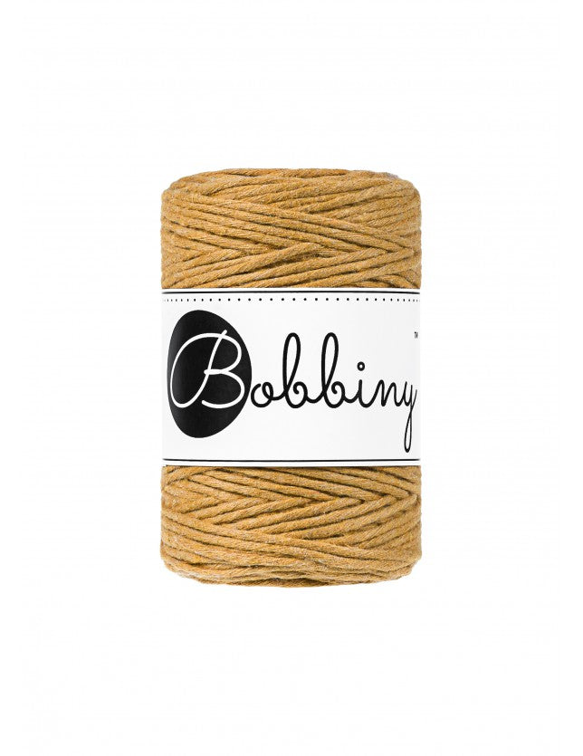 Mustard - 1.5mm, 3mm & 5mm, Bobbiny Macrame Cord