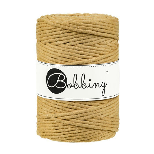 Mustard - 1.5mm, 3mm & 5mm, Bobbiny Macrame Cord
