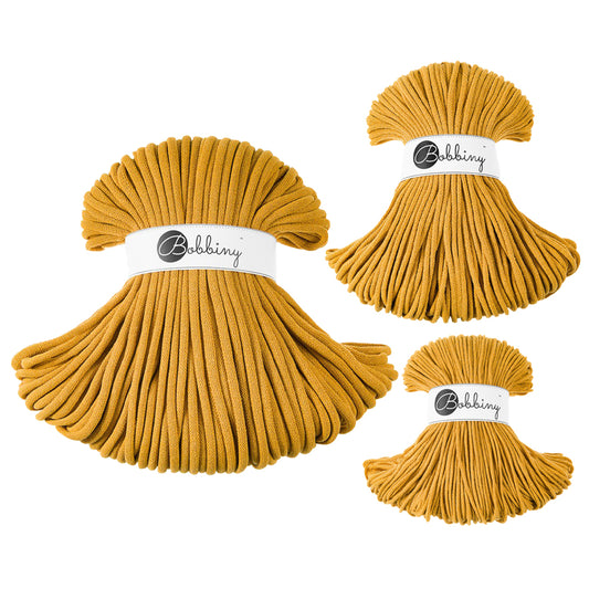 Mustard - 3mm, 5mm & 9mm, Bobbiny Braided Cord