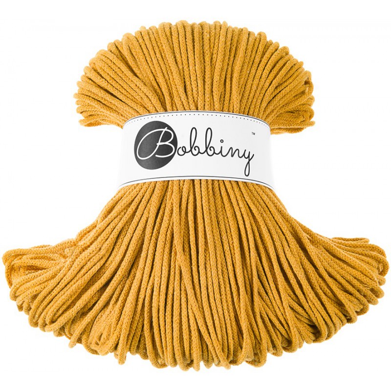 Mustard - 3mm, 5mm & 9mm, Bobbiny Braided Cord
