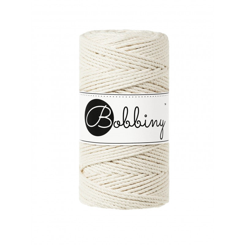 Natural 3mm & 5mm 3PLY, Bobbiny Macramé Cord