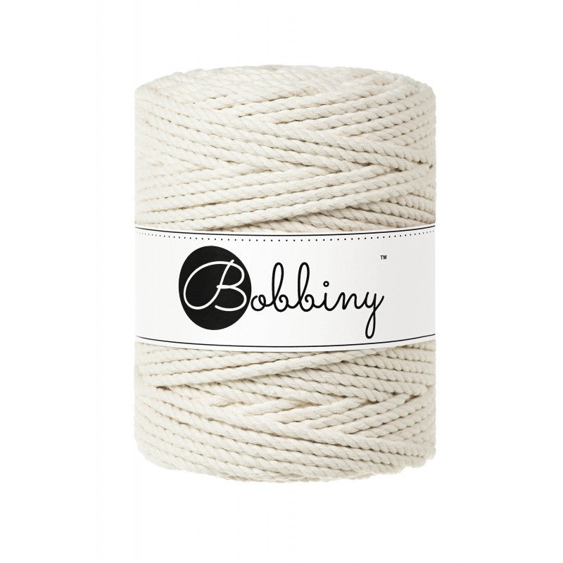 Natural 3mm & 5mm 3PLY, Bobbiny Macramé Cord