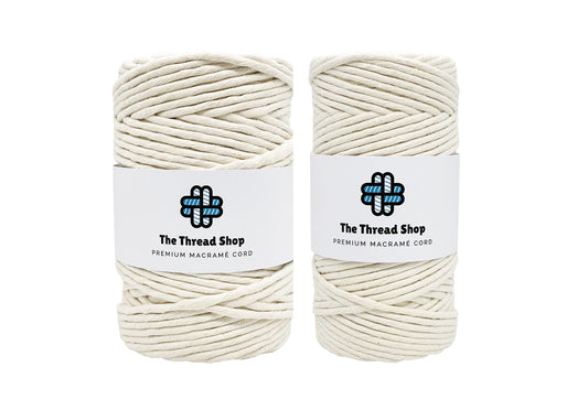 Natural - 3mm & 5mm, Thread Shop Macramé Cord