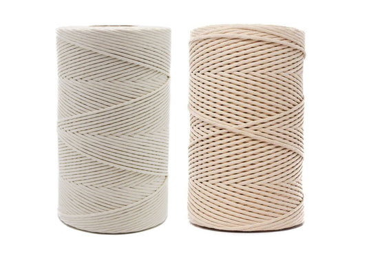 Natural & Champagne - 4mm, Thread Shop Macramé Cord