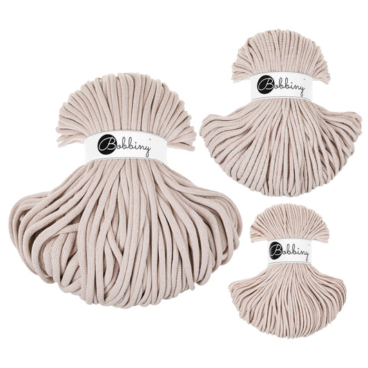 Nude - 3mm, 5mm & 9mm, Bobbiny Braided Cord