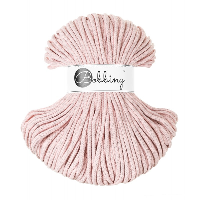 Pastel Pink - 3mm, 5mm & 9mm, Bobbiny Braided Cord