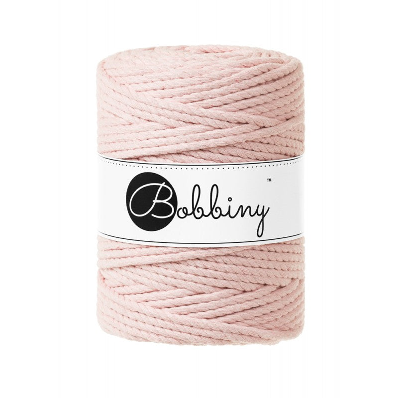 Pastel Pink 3mm & 5mm 3PLY, Bobbiny Macramé Cord