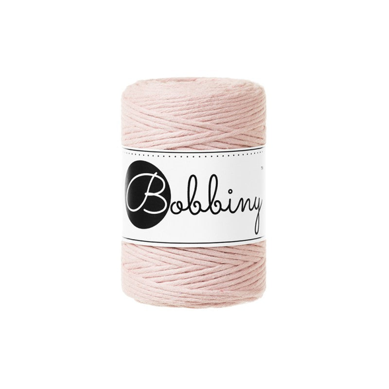 Pastel Pink - 1.5mm, 3mm & 5mm, Bobbiny Macrame Cord