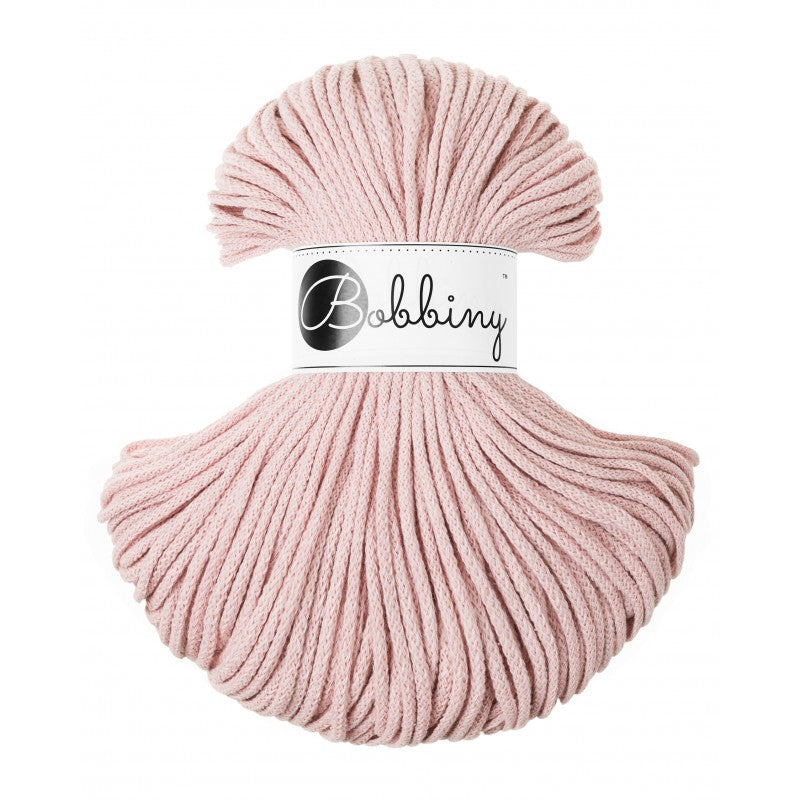 Pastel Pink - 3mm, 5mm & 9mm, Bobbiny Braided Cord