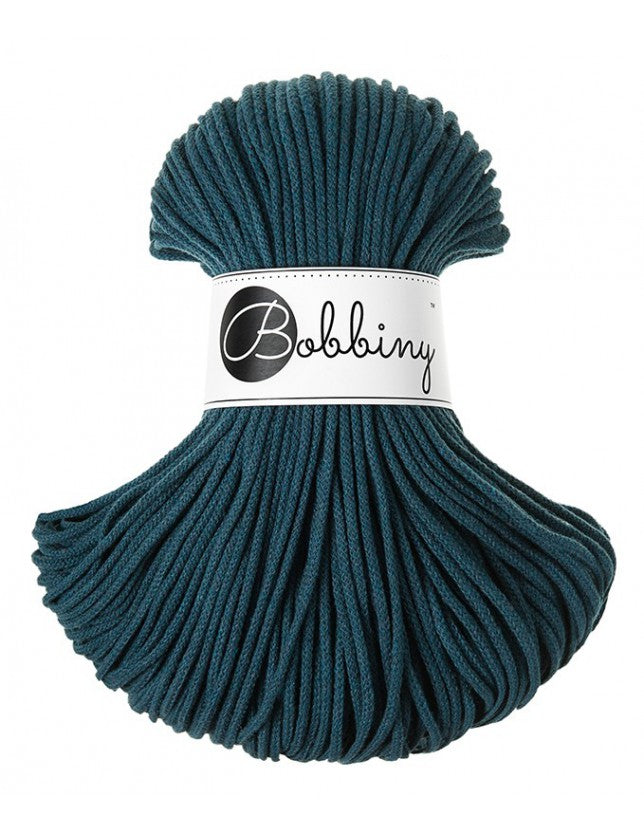Peacock Blue - 3mm, 5mm & 9mm, Bobbiny Braided Cord