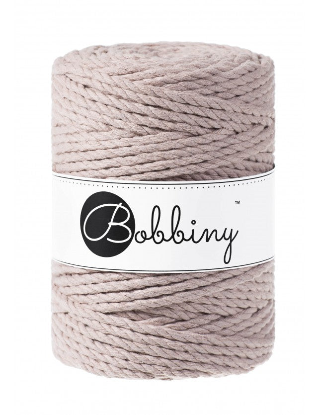 Pearl 3mm & 5mm 3PLY, Bobbiny Macramé Cord