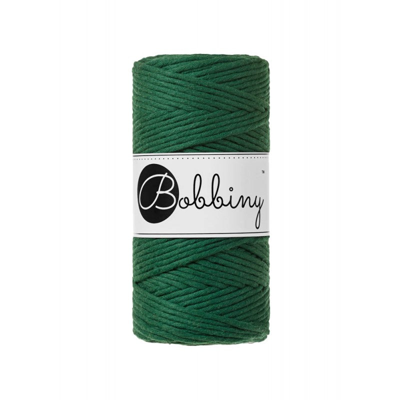 Pine Green - 1.5mm, 3mm & 5mm, Bobbiny Macrame Cord
