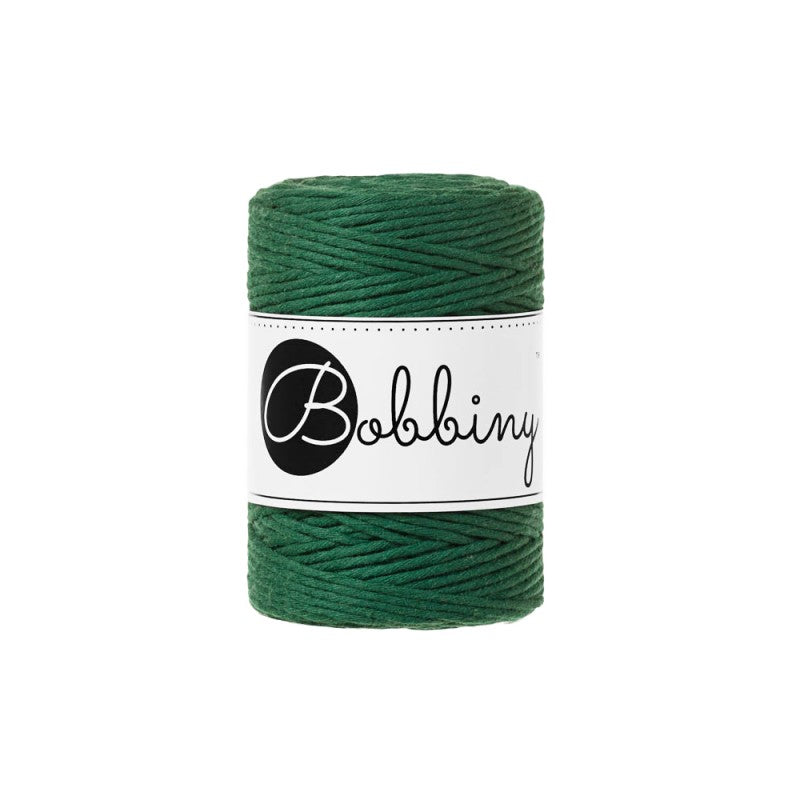 Pine Green - 1.5mm, 3mm & 5mm, Bobbiny Macrame Cord