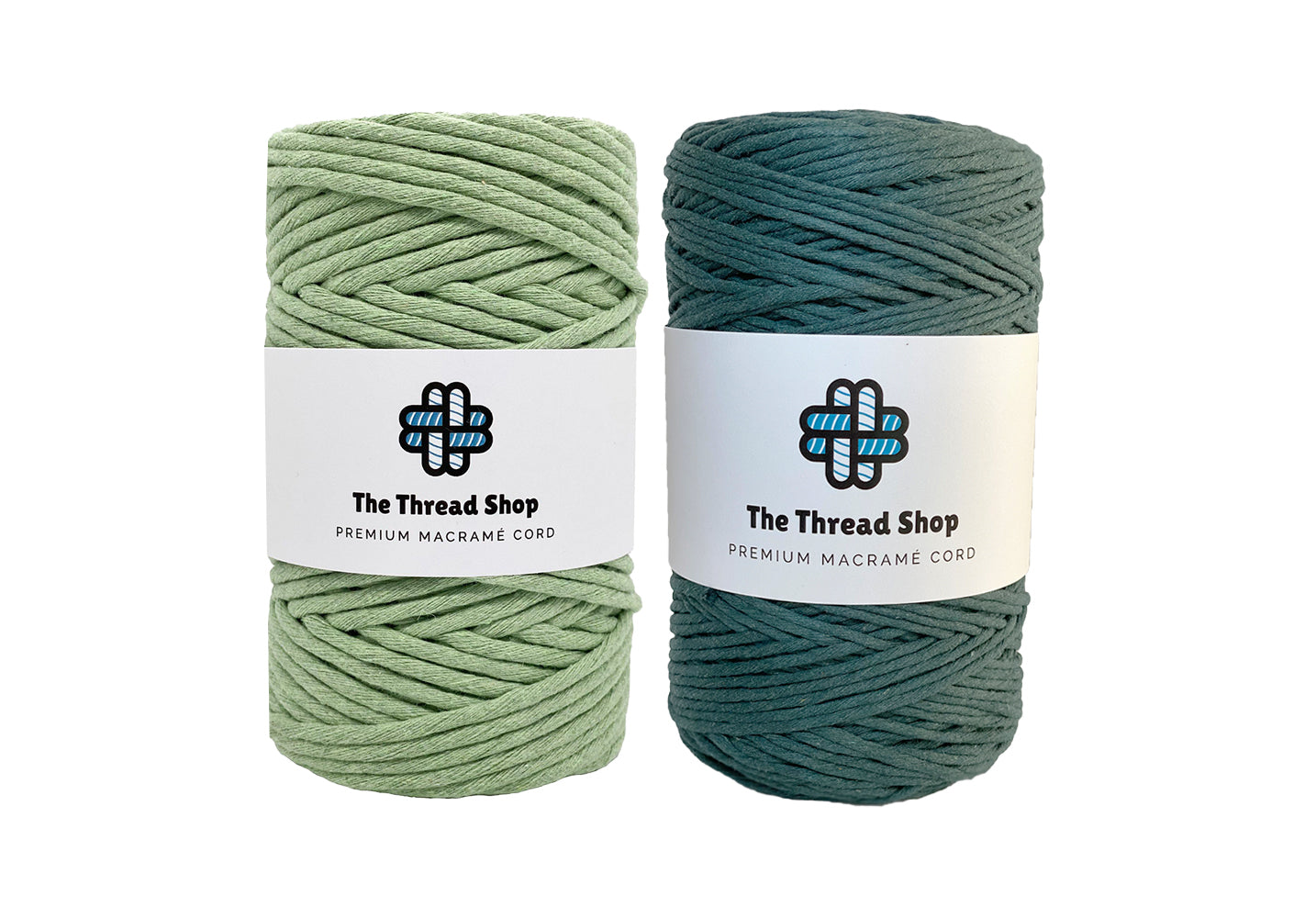 Pistachio & Pine - 4mm, Thread Shop Macramé Cord