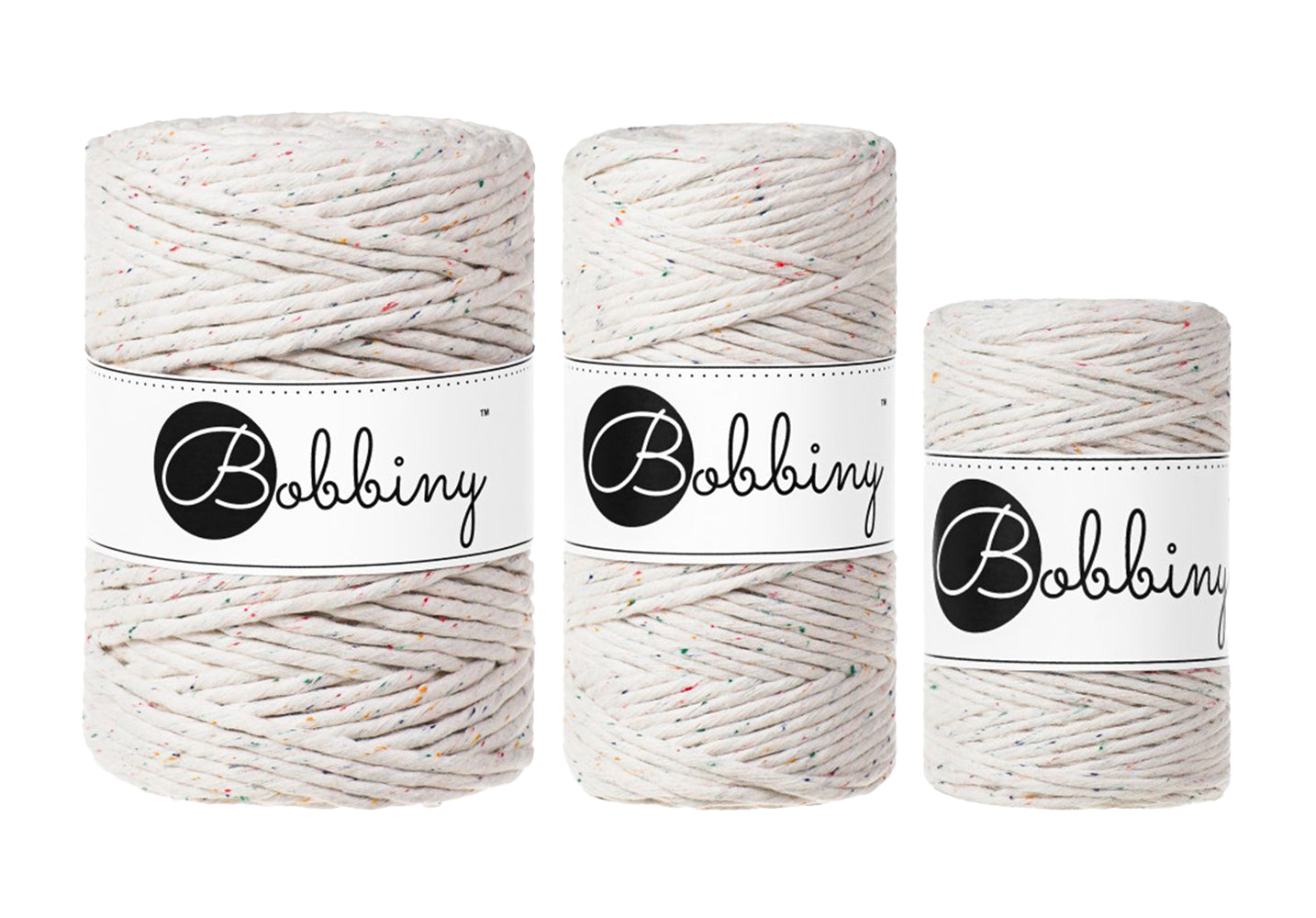 Thread Makramee Mm Rainbow Dust 3mm 5mm, Bobbiny Macrame Cord
