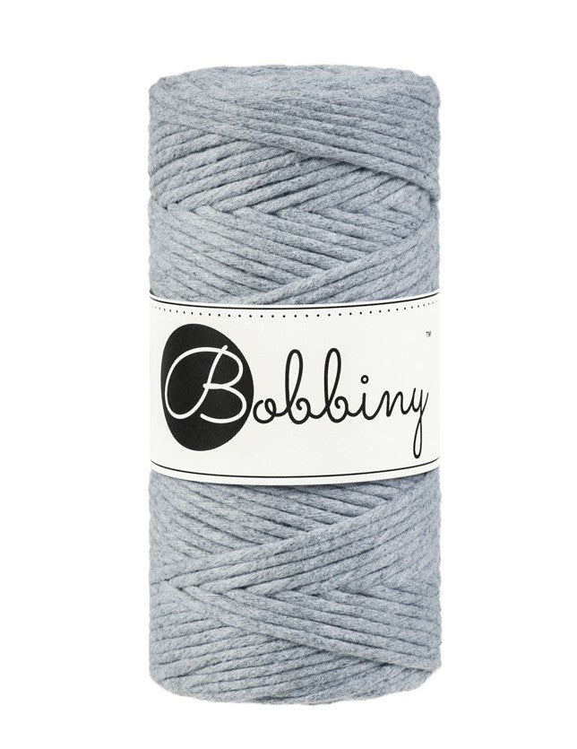 Silver - 1.5mm, 3mm & 5mm, Bobbiny Macrame Cord