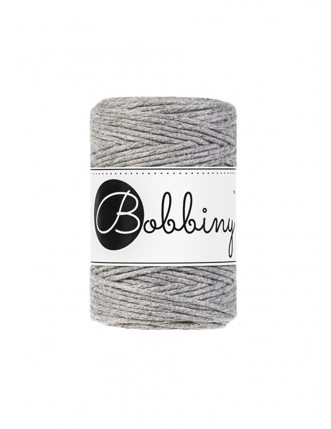 Silver - 1.5mm, 3mm & 5mm, Bobbiny Macrame Cord