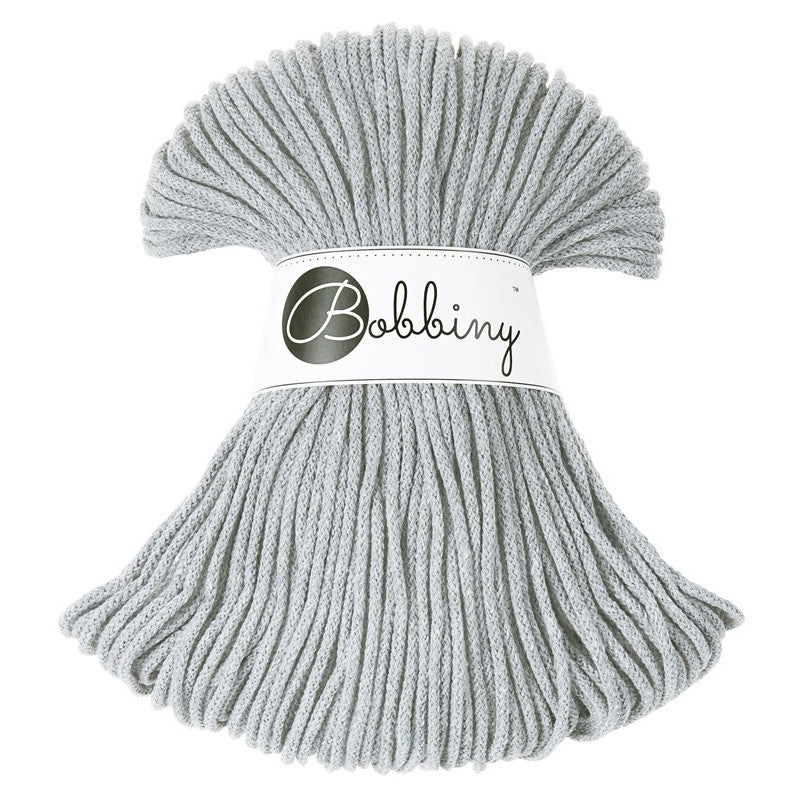 Silver - 3mm, 5mm & 9mm, Bobbiny Braided Cord