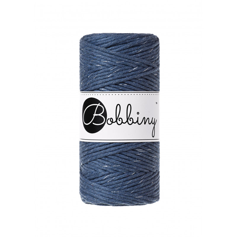 Silvery Jeans - 1.5mm, 3mm & 5mm, Bobbiny Macrame Cord