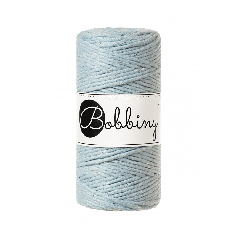 Silvery Misty - 1.5mm, 3mm & 5mm, Bobbiny Macrame Cord