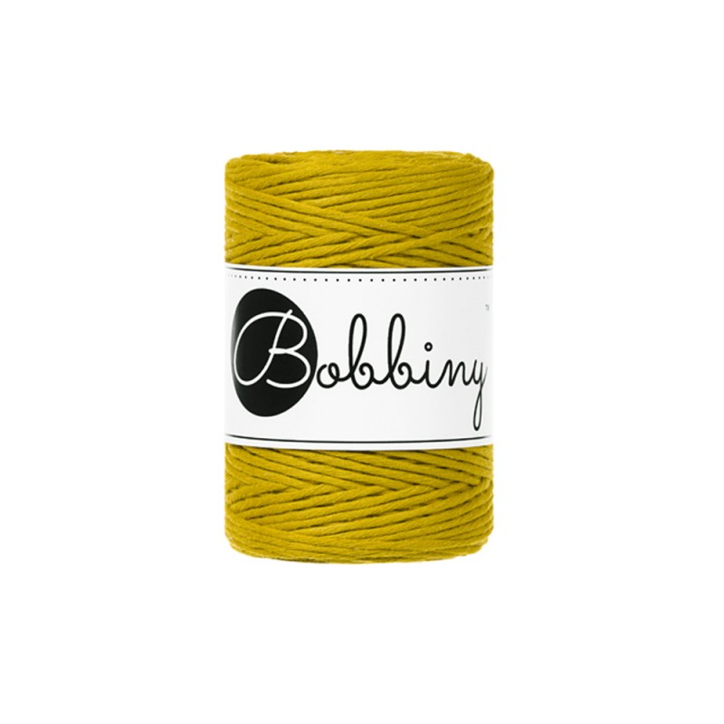 Spicy Yellow - 1.5mm, 3mm & 5mm, Bobbiny Macrame Cord