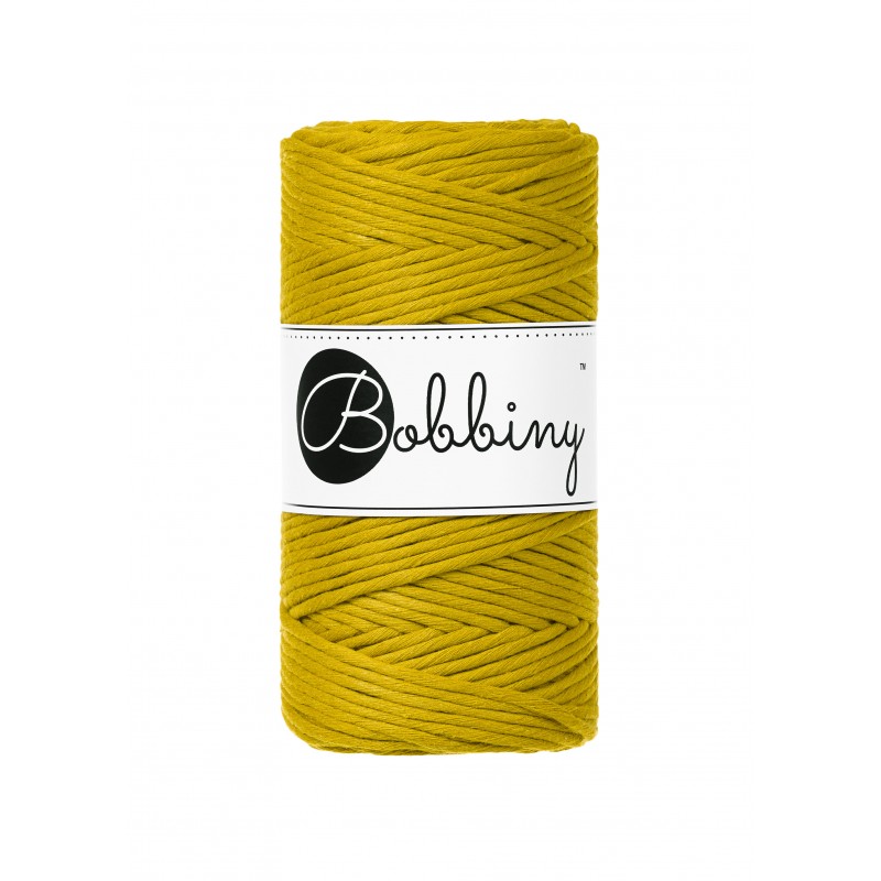 Spicy Yellow - 1.5mm, 3mm & 5mm, Bobbiny Macrame Cord