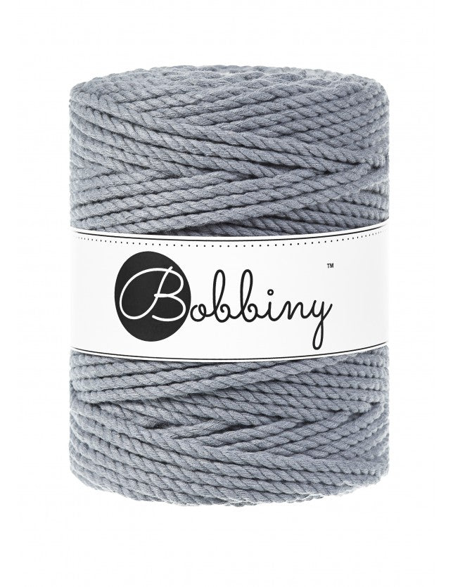 Steel 3mm & 5mm 3PLY, Bobbiny Macramé Cord