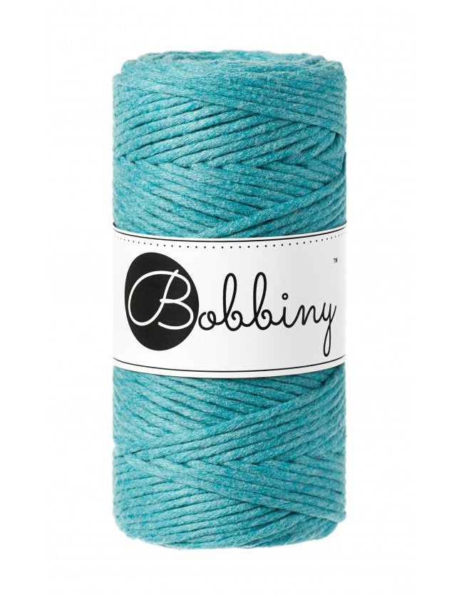 Teal - 1.5mm, 3mm & 5mm, Bobbiny Macrame Cord