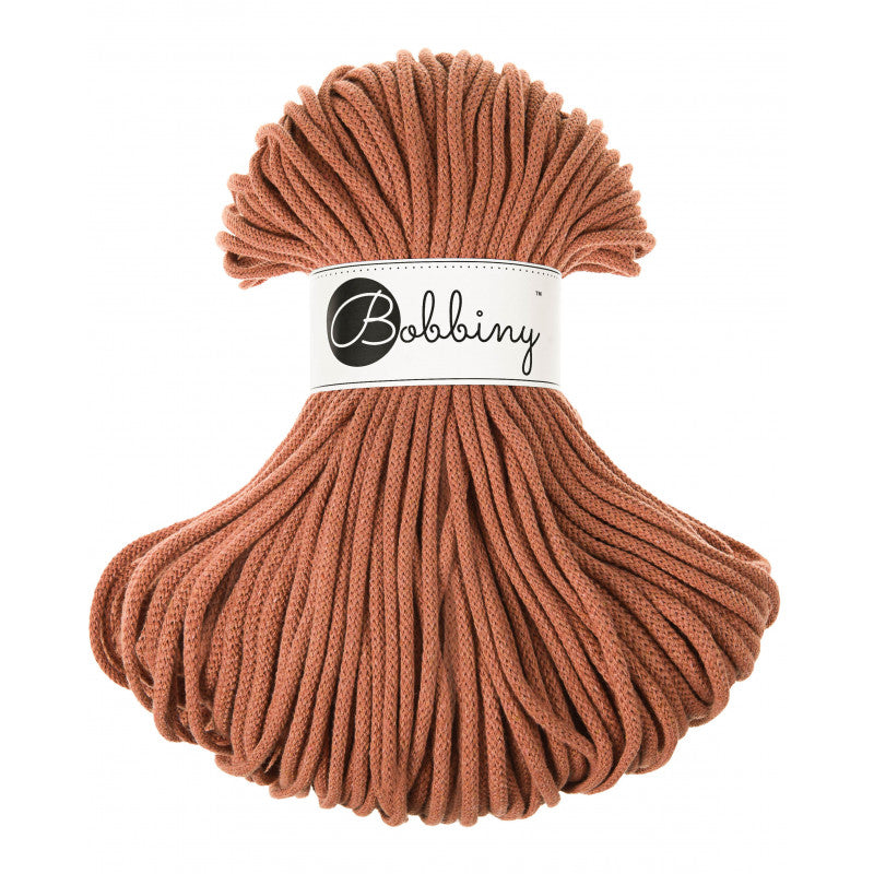 Terracotta - 3mm, 5mm & 9mm, Bobbiny Braided Cord