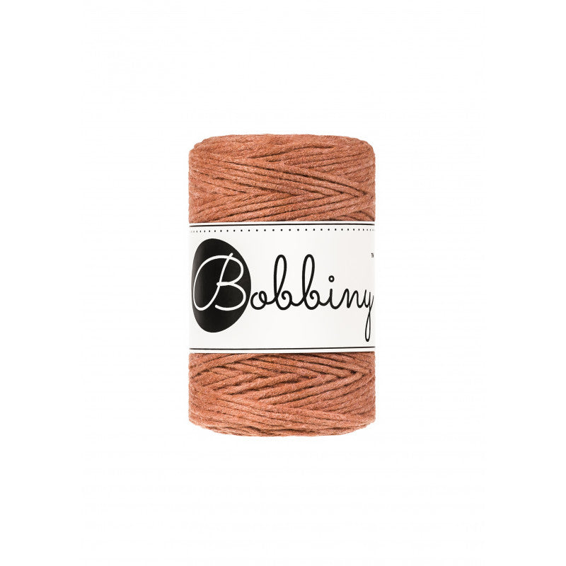 Terracotta - 1.5mm, 3mm & 5mm, Bobbiny Macrame Cord