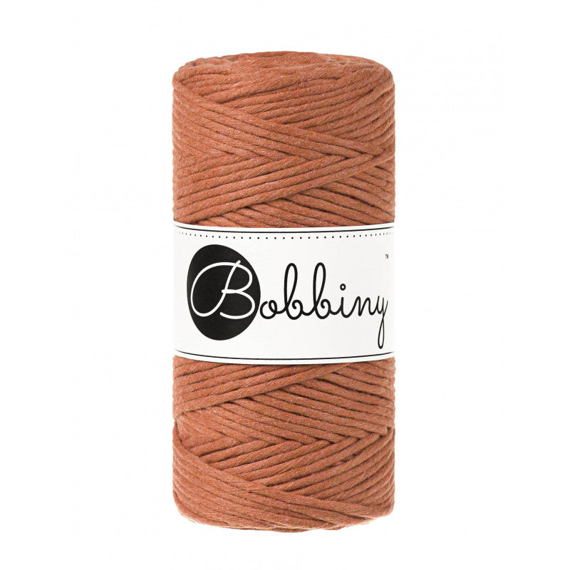 Terracotta - 1.5mm, 3mm & 5mm, Bobbiny Macrame Cord